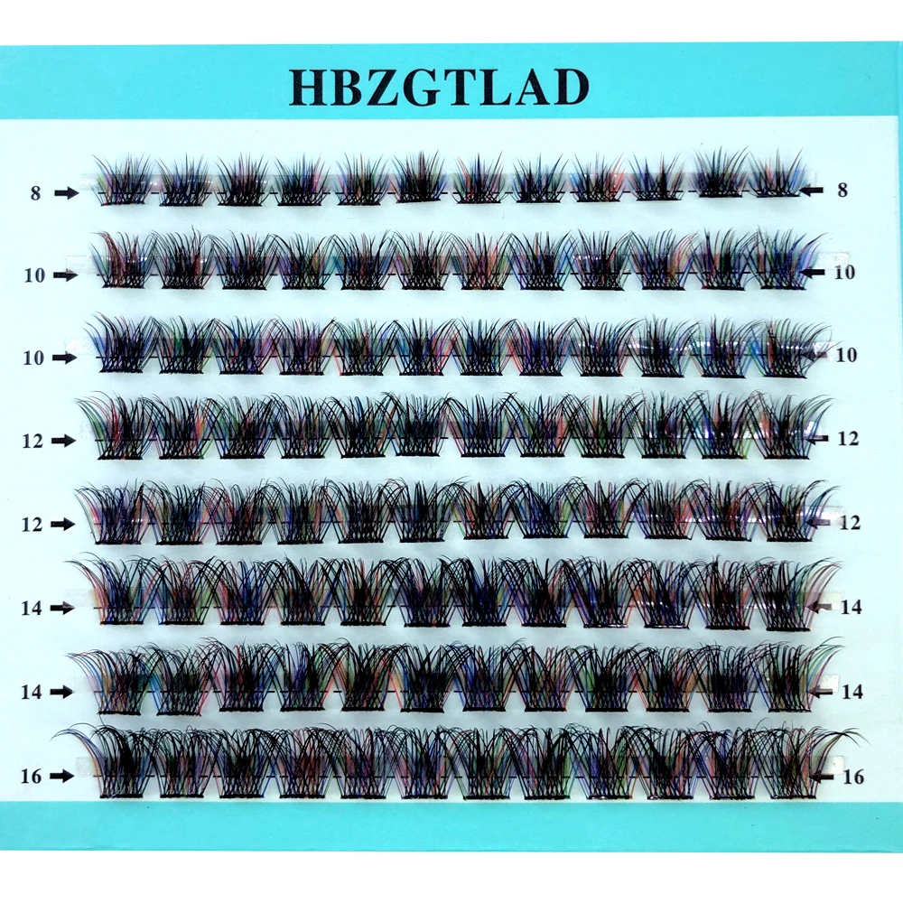 Eyelash Extension Single Lash - ミックス 3D ふわふわシングルクラスターつけまつげ既成ボリュームファン個別まつげセグメント化された自然な偽まつげアイエクステンション用
