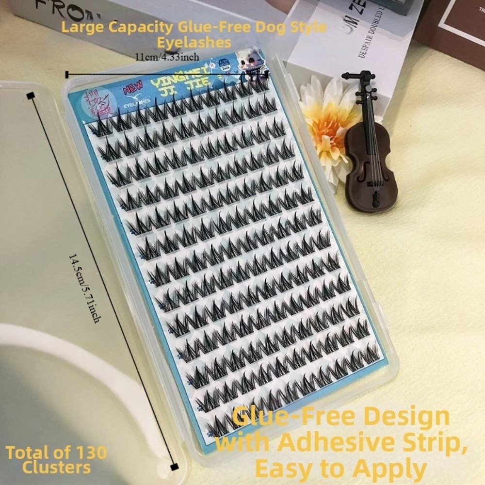 100/130/200クラスター ブラック セルフ接着式つけ - Eyelash Extension No 11 のレビューと価格