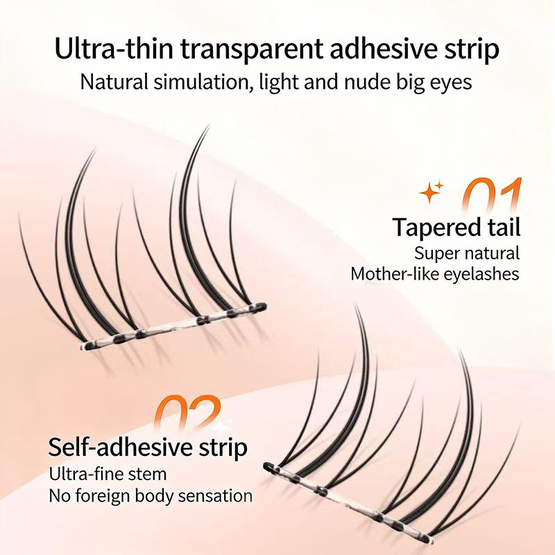 黒色の自己粘着式つけまつげ 11-13MM 優しいDIYまつ - Eyelash Extension No 11 のレビューと価格