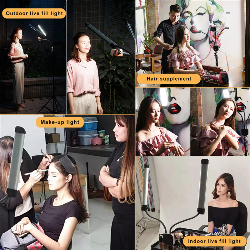 45 ワット柔軟なダブルアーム LED フィルライト美容 L - Eyelash Extension Videos のレビューと価格