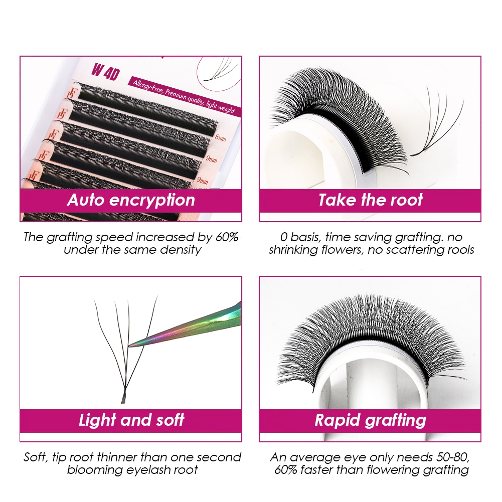 FADVAN W 3D 4D 5D 8-12/8-14mm  - Eyelash Extension Hybrid のレビューと価格