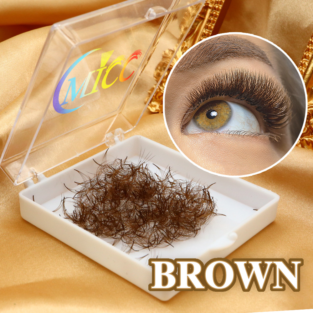 1000本入りPBTハイブリッドブラウン既製ボリュームファン - Eyelash Extension Hybrid のレビューと価格