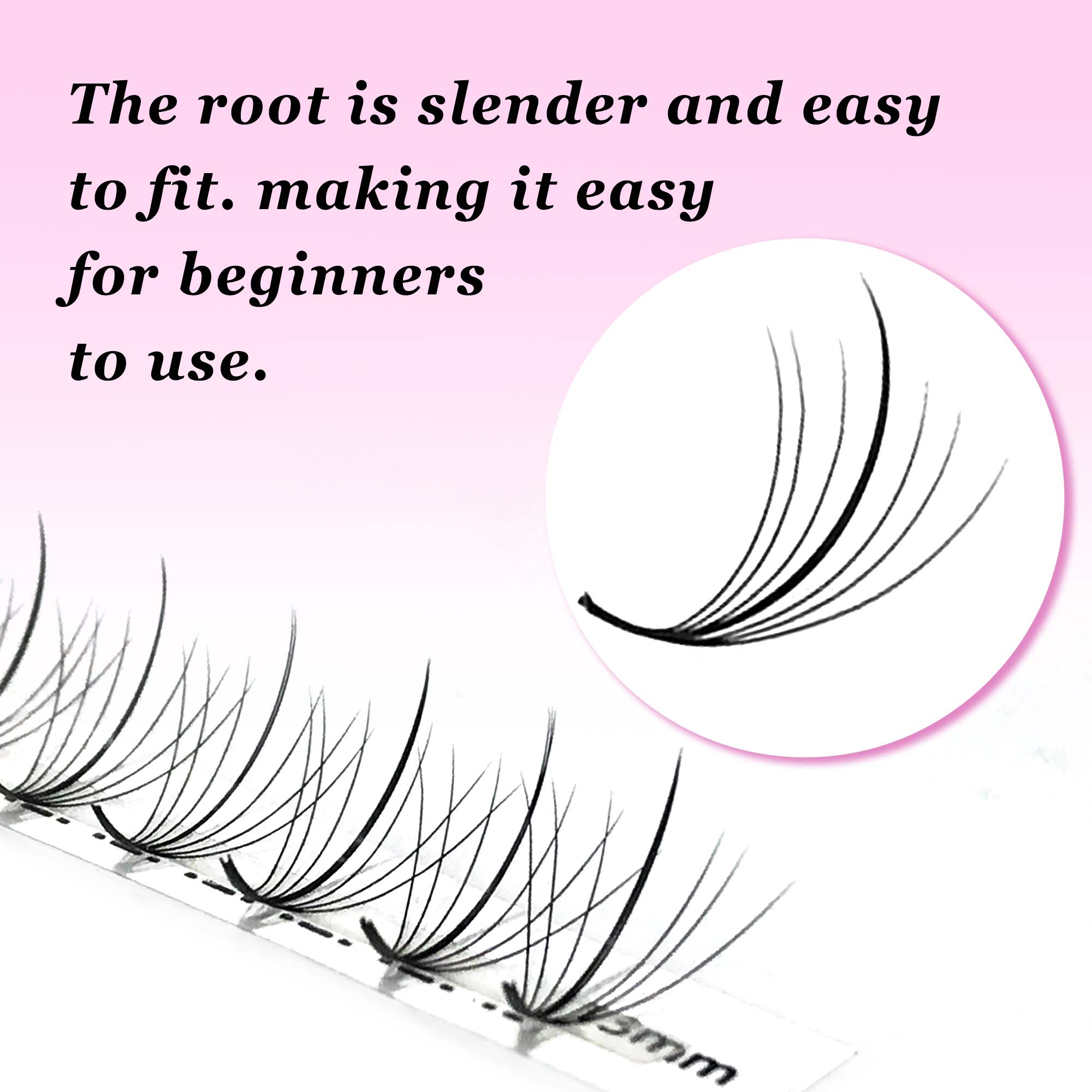 7 D 300 ファン薄い先のとがったベース プリメイド ハ - Eyelash Extension Hybrid のレビューと価格