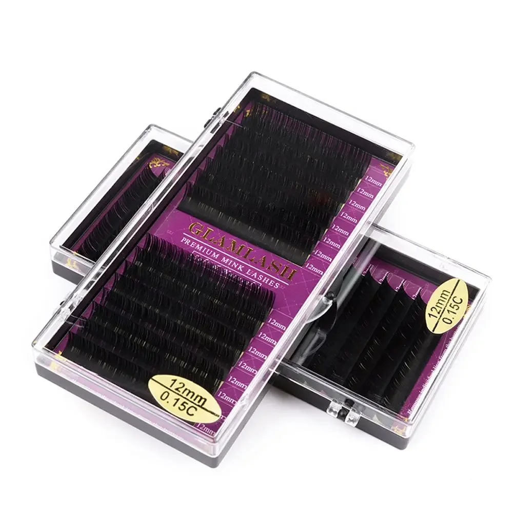 GLAMLASH 卸売 16 行 BCCCD カールナチュラ - Eyelash Extension Single Lash のレビューと価格