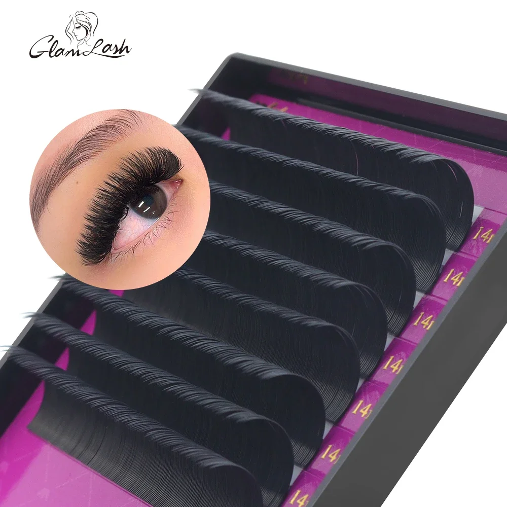 GLAMLASH 卸売 16 行 BCCCD カールナチュラ - Eyelash Extension Single Lash のレビューと価格