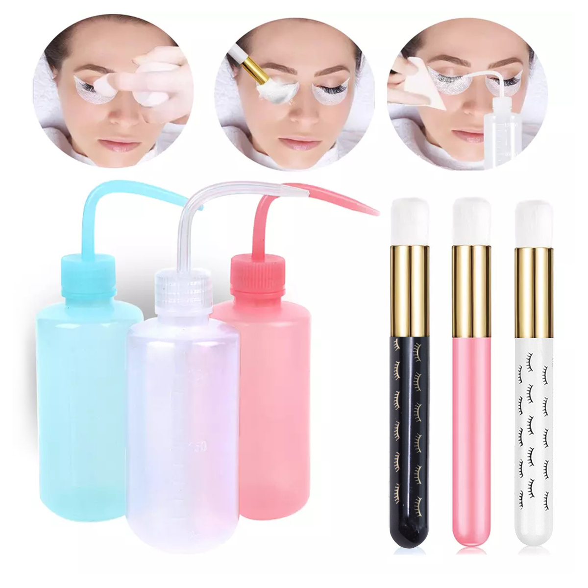 まつげエクステンションクリーニングボトルまつげクリーンブラシ - Eyelash Extension Wash Kit のレビューと価格