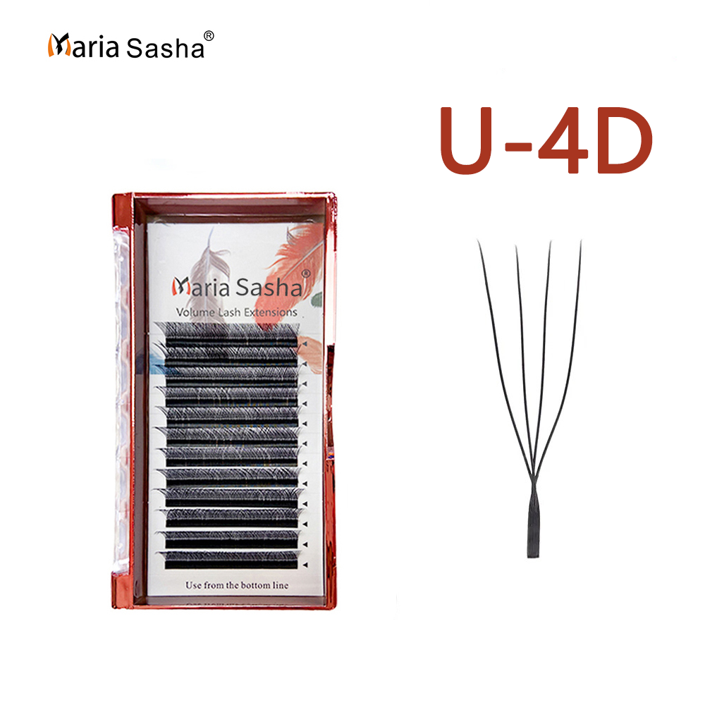 マリア U 4D W アイラッシュ シングルレイヤー U字型 - Eyelash Extension Single Lash のレビューと価格